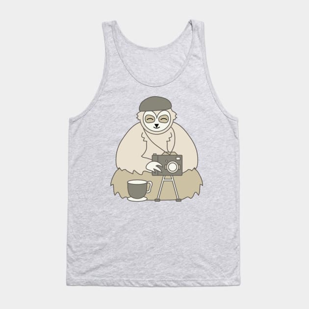 Photographer Sloth Tank Top by albdesigns